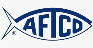 AFLCO logo inside a blue fish outline